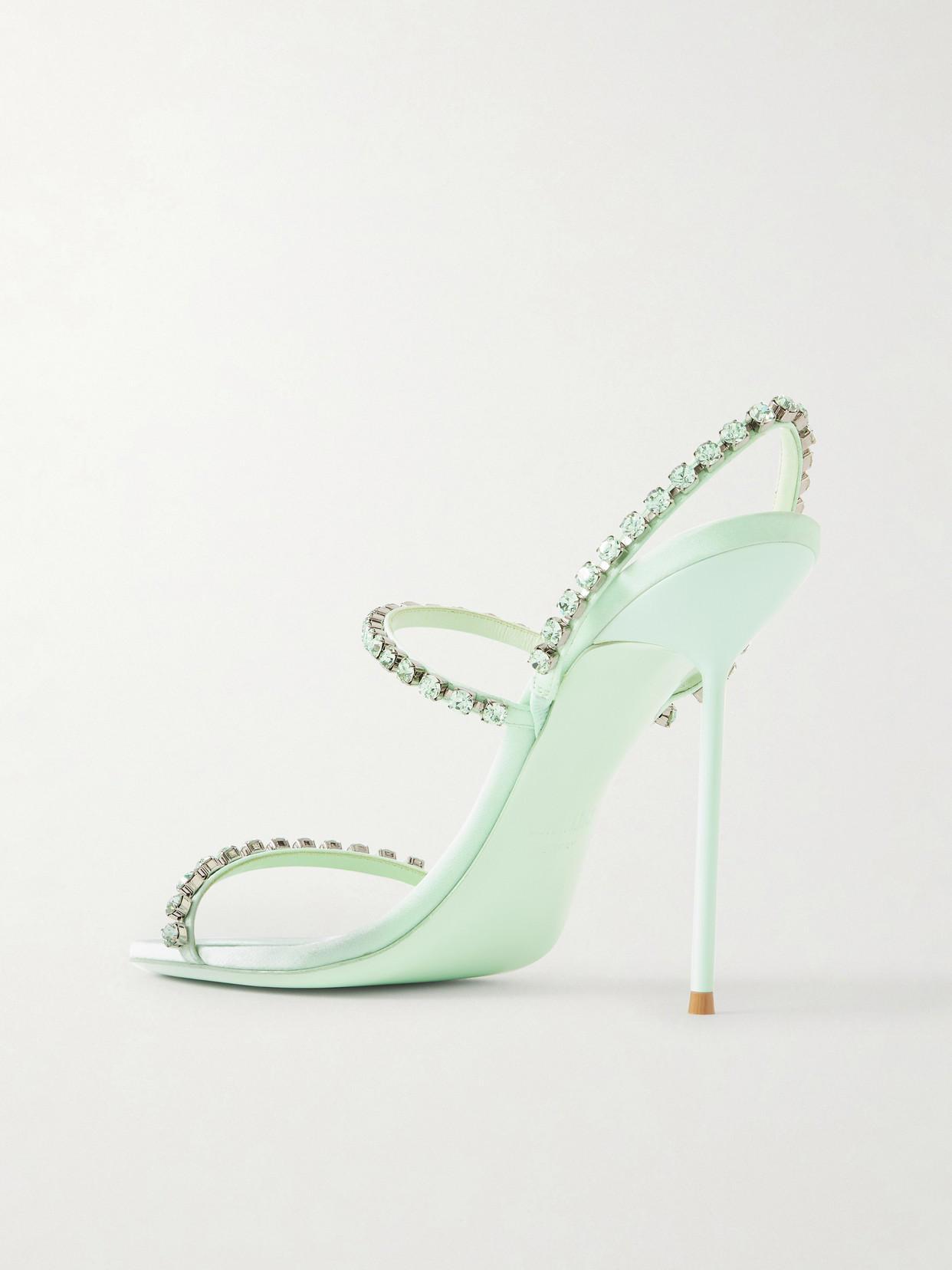 Lidia 105 Crystal-Embellished Crepe Slingback