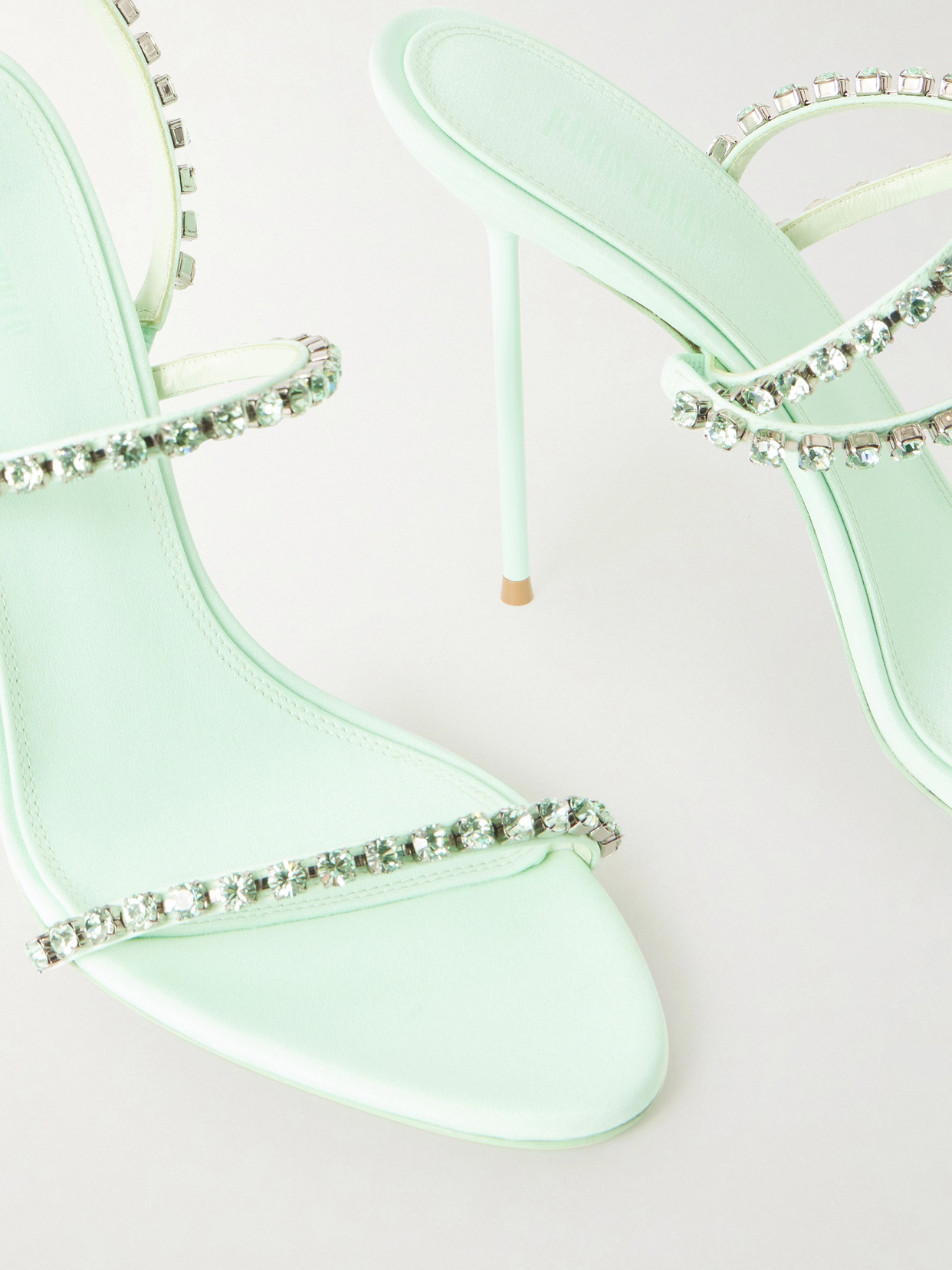 Lidia 105 Crystal-Embellished Crepe Slingback
