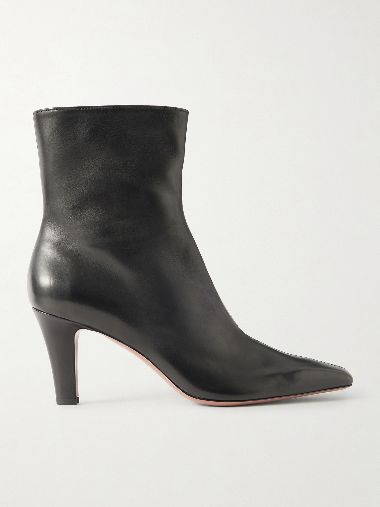 Paris Texas Belle Leather Ankle Boots In Black