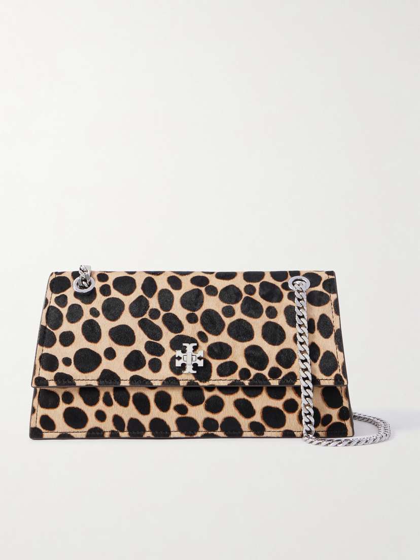 Tory Burch Kira Turnlock Leopard-print Calf Hair Shoulder Bag