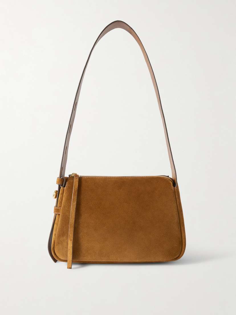 Tory Burch Romy Small Suede Shoulder Bag