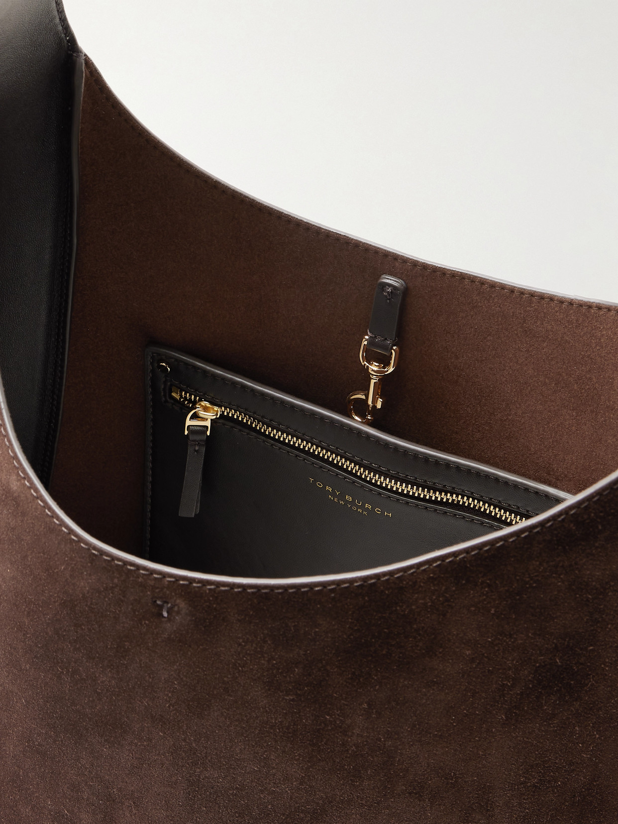 Tory Burch Romy Small Hobo Shoulder Bag In Brown