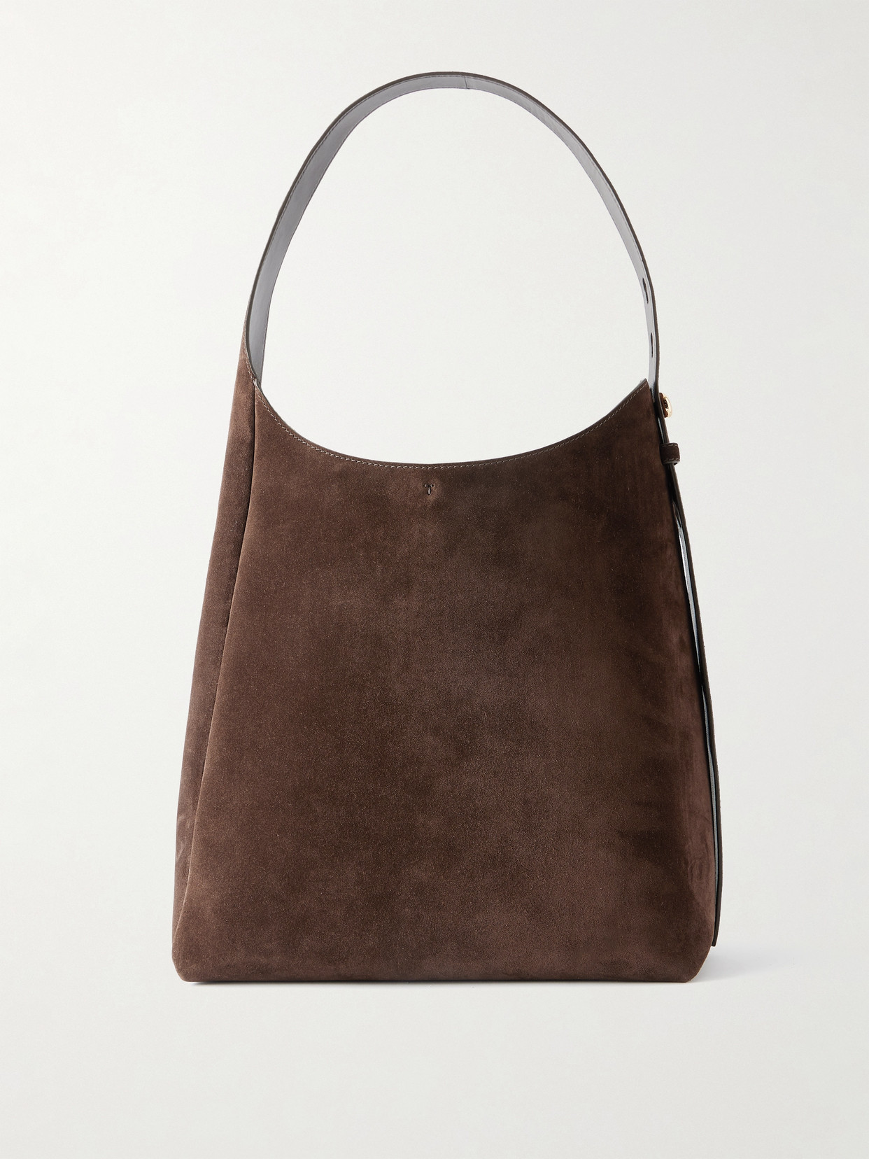 Tory Burch Romy Suede Shoulder Bag In Brown