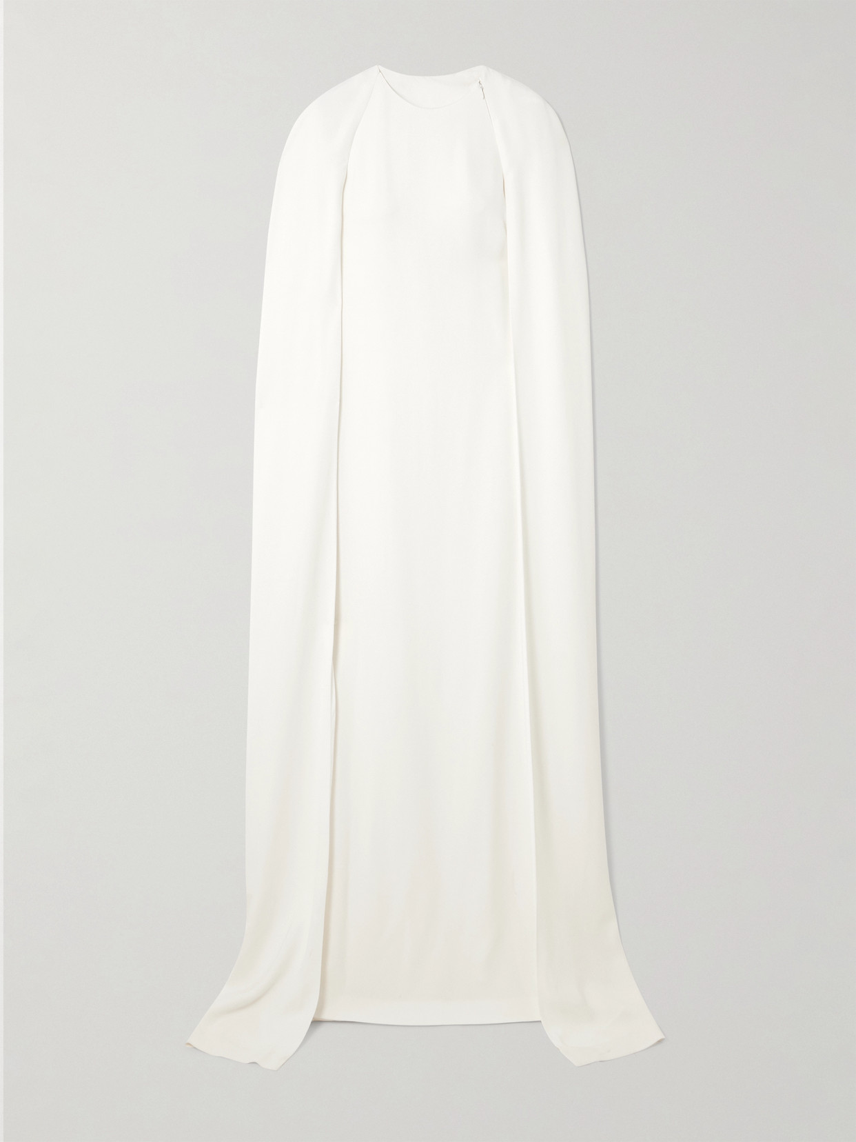 Stella Mccartney Cape-effect Stretch-cady Gown In White