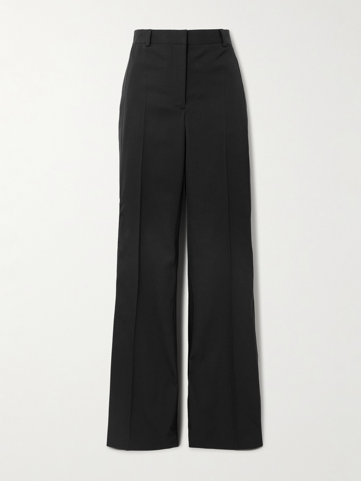 Stella Mccartney Wool-twill Flared Pants In Black