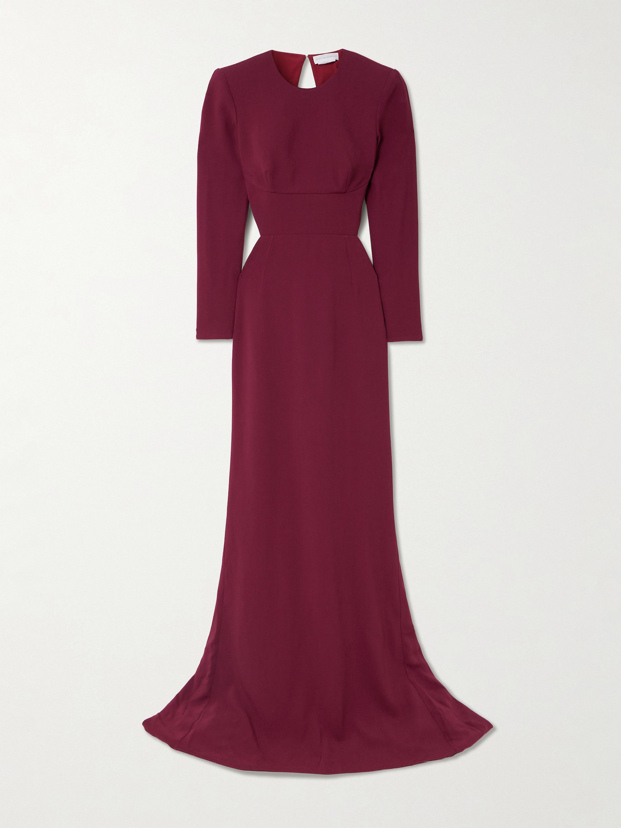 Stella Mccartney Open-back Cady Gown In Red