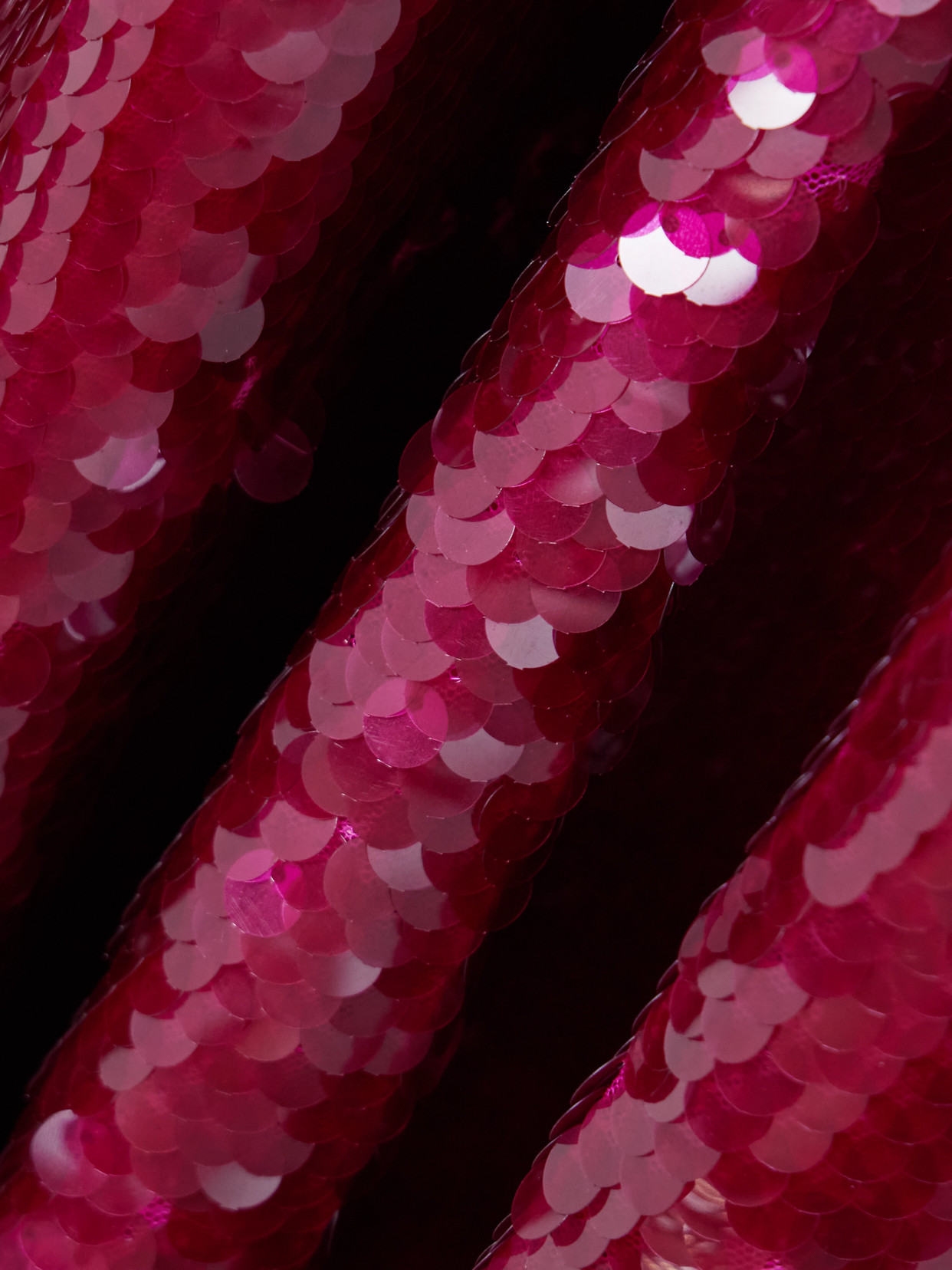 Stella Mccartney One-shoulder Chiffon-trimmed Sequined Tulle Gown In Pink