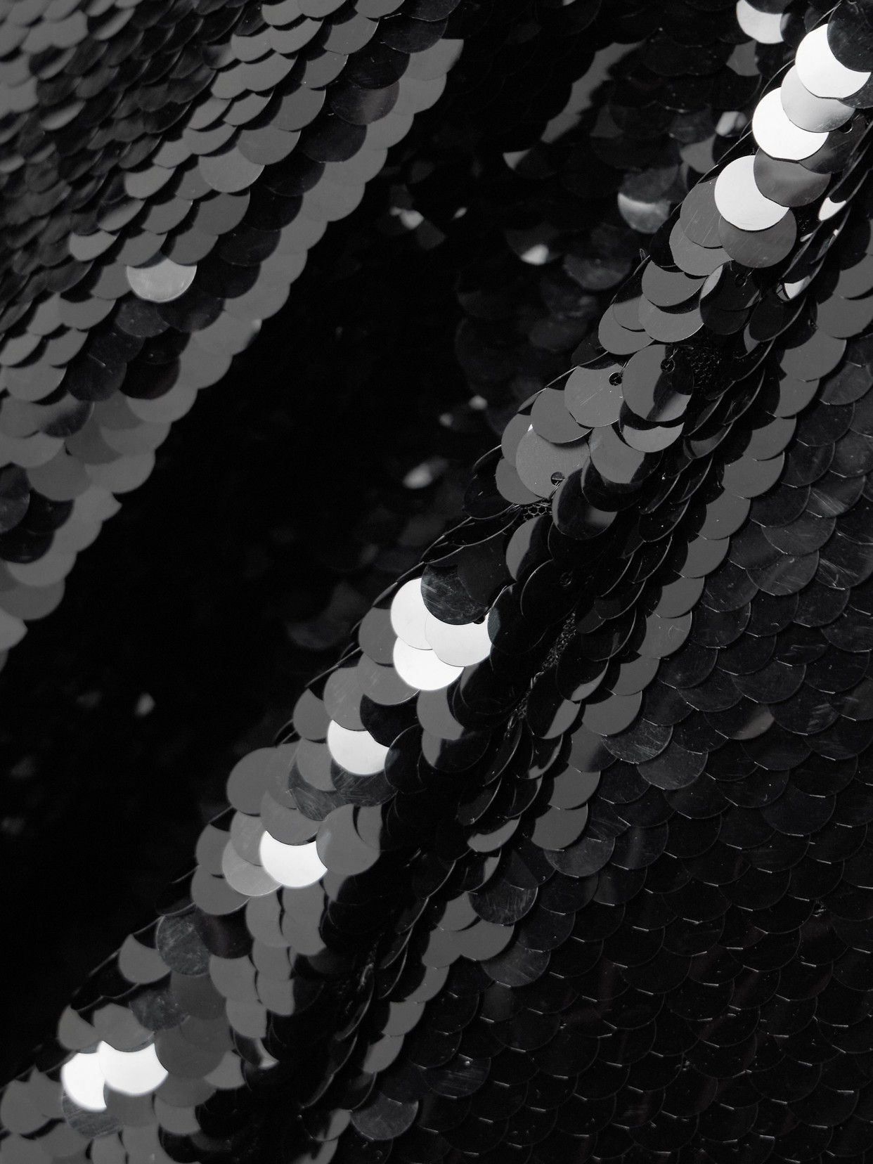 Stella Mccartney One-shoulder Chiffon-trimmed Sequined Tulle Gown In Black