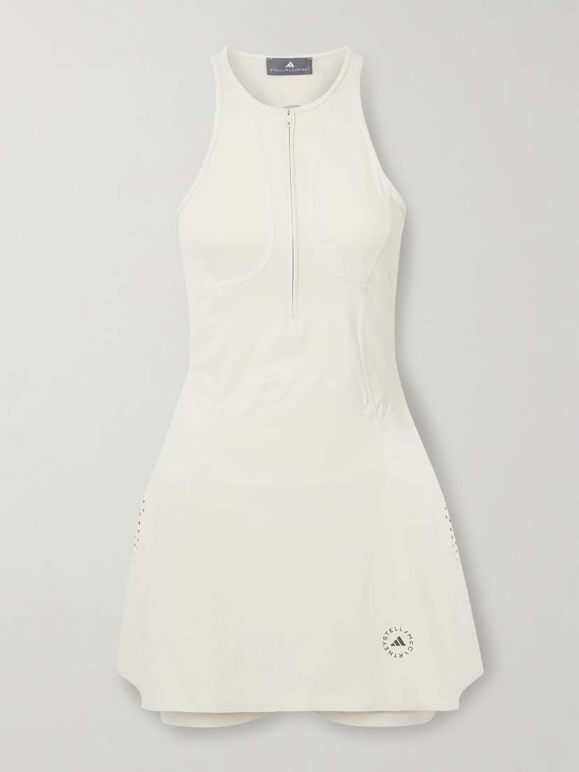 adidas by Stella McCartney Perforated Recycled Tennis Dress And Shorts
