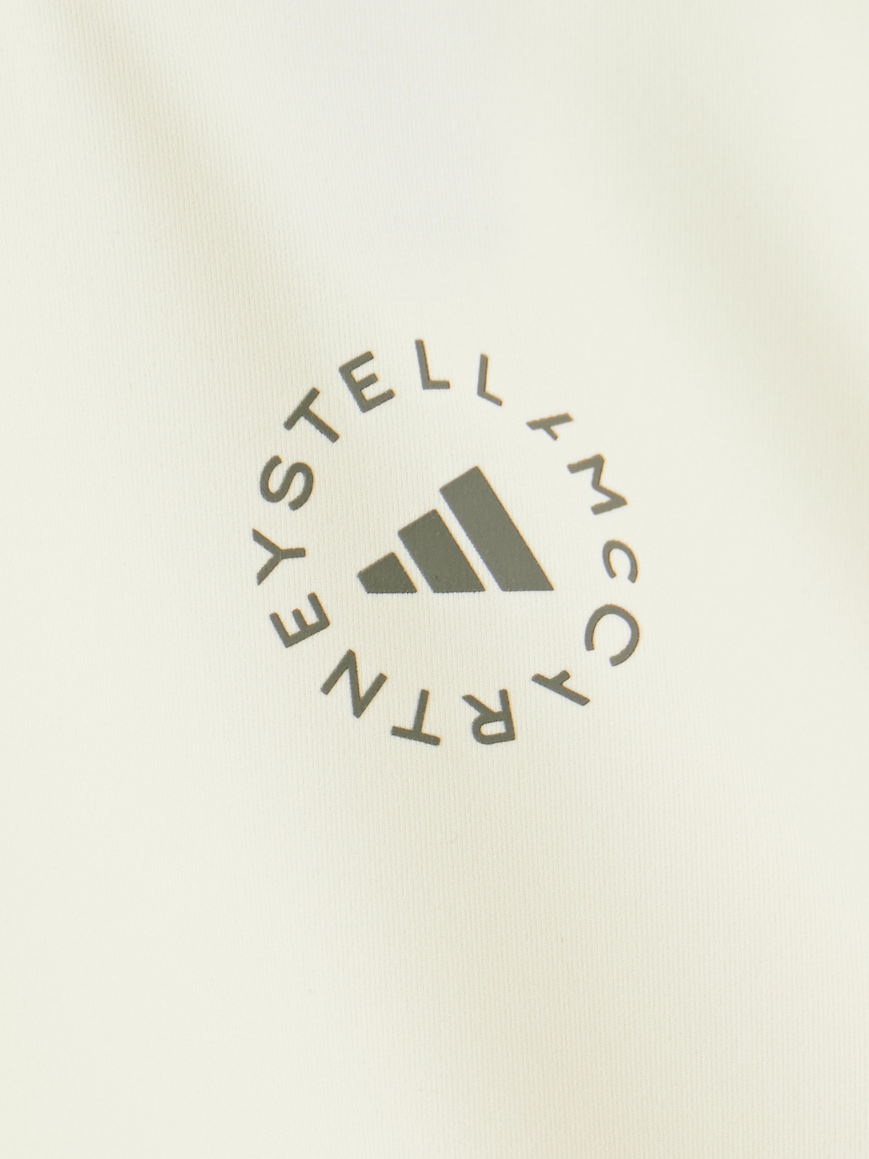 Adidas By Stella Mccartney Truepurpose Cropped Printed Stretch Recycled Top In White