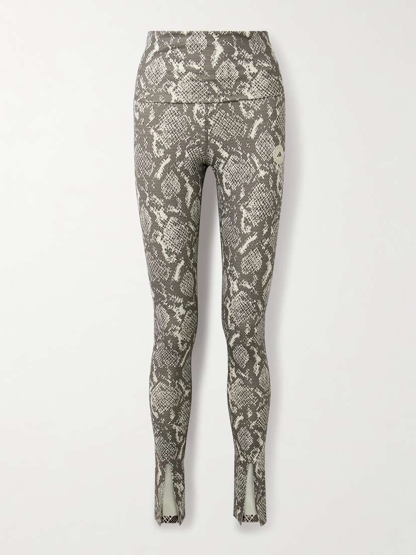 adidas by Stella McCartney Snake-print Recycled-stretch Leggings