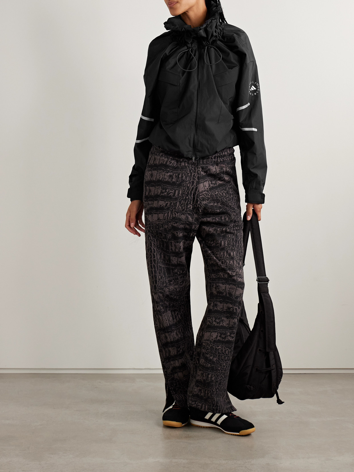 Adidas By Stella Mccartney Item Recycled-shell Jacket In Blue