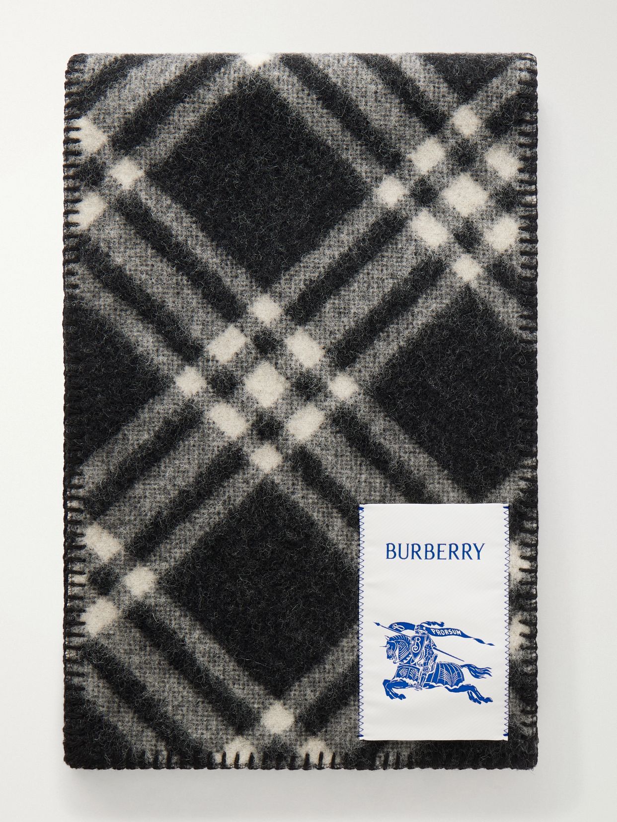 checked wool scarf