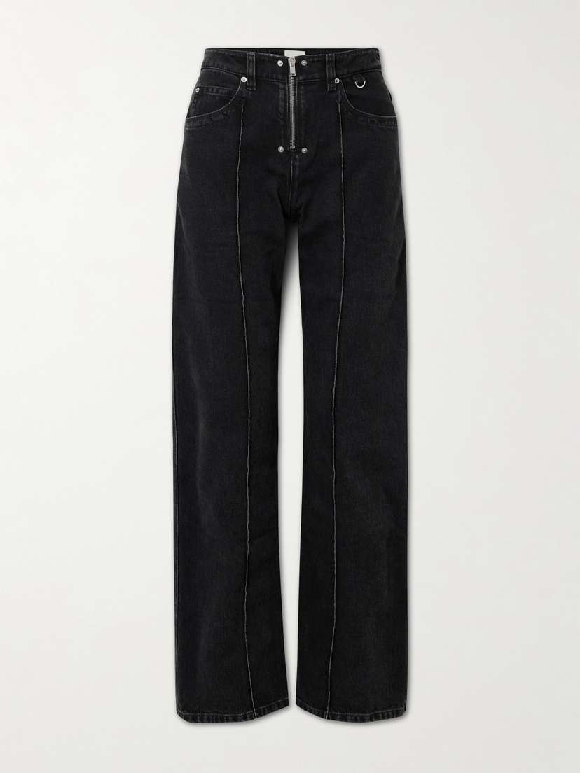 Isabel Marant Stely Embellished Mid-rise Straight-leg Jeans