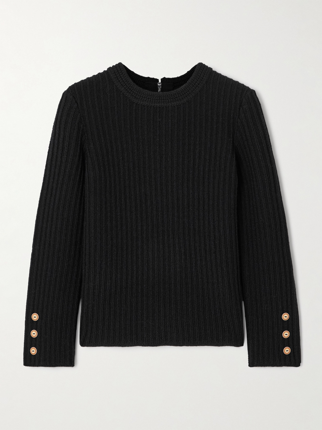 Isabel Marant Dixie Ribbed Wool Sweater In Black