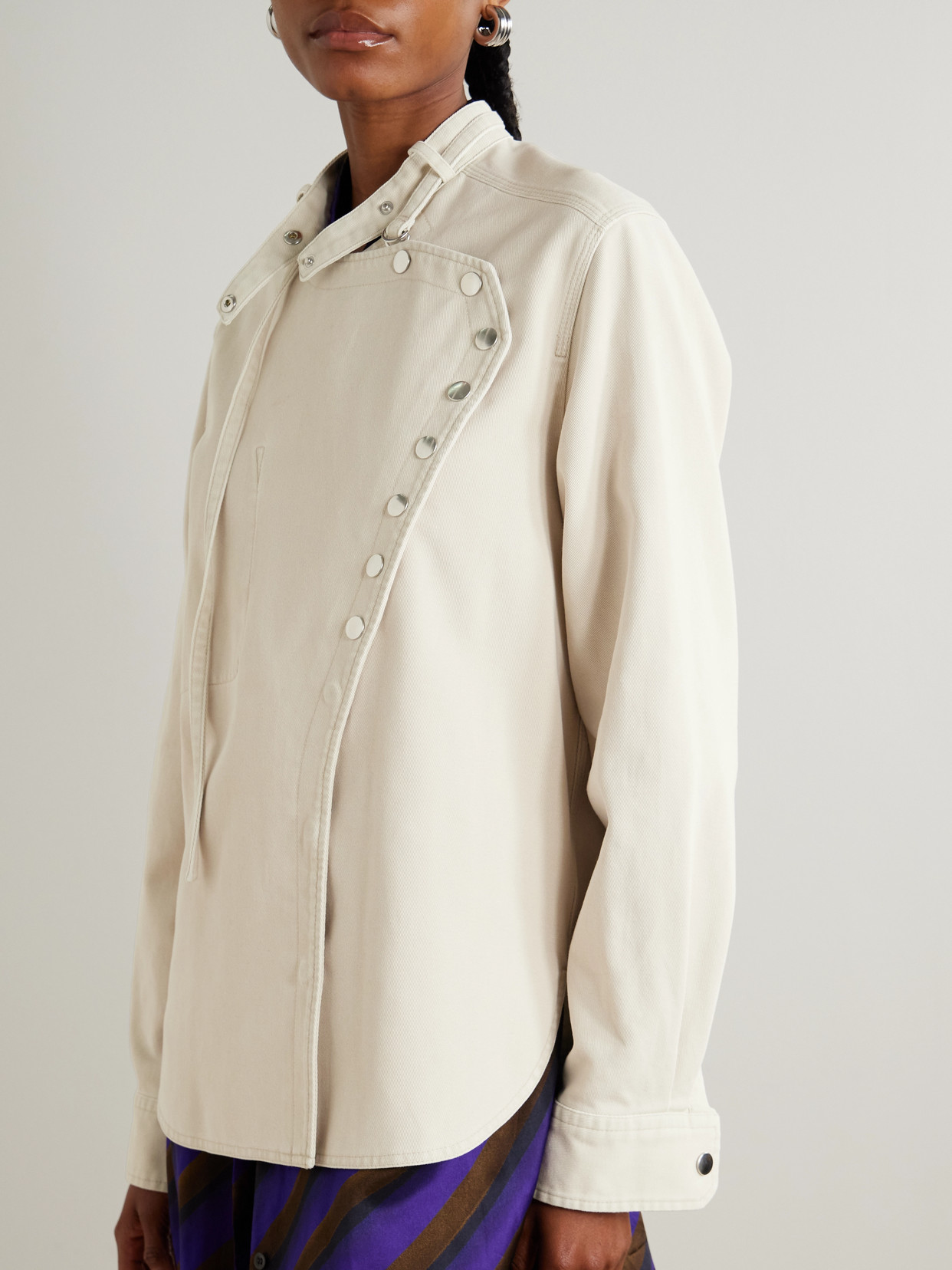 Tess Studded Denim Shirt