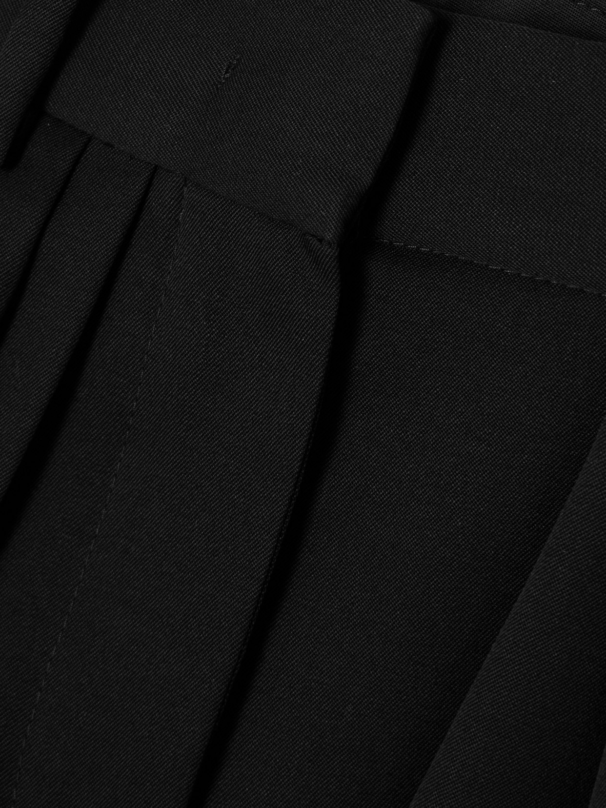 Isabel Marant Janice Pleated Wool-twill Tapered Pants In Black