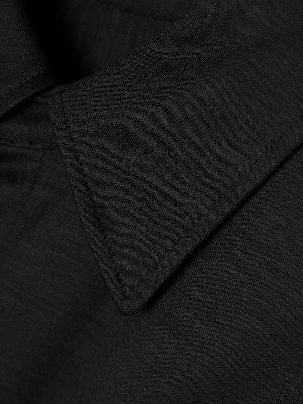 Isabel Marant Romea Ruched Wool-jersey Shirt In Black