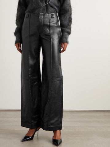 Isabel Marant Ciara leather wide-leg pants