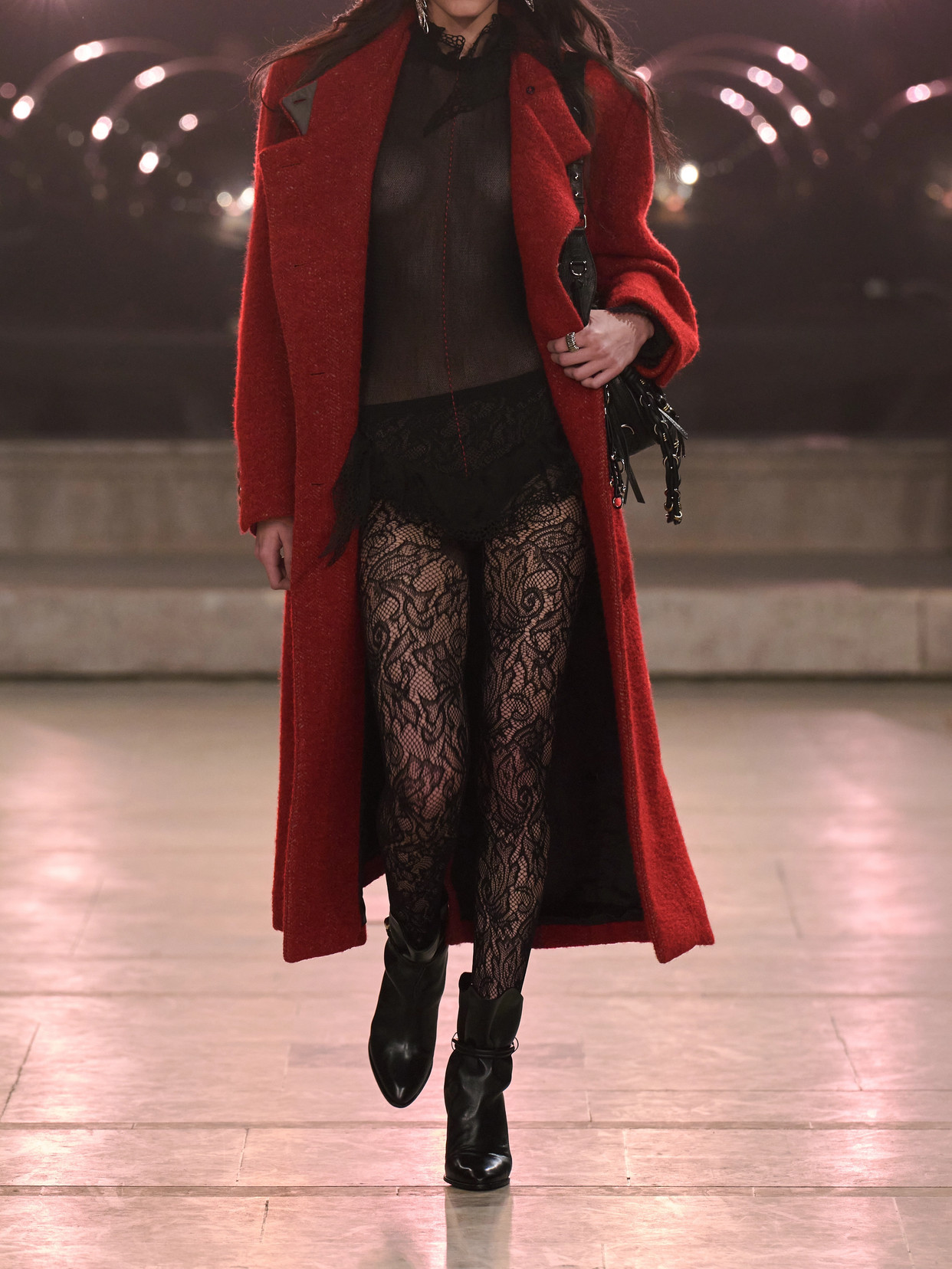 Isabel Marant Giusa Double-breasted Herringbone-twill Coat In Red