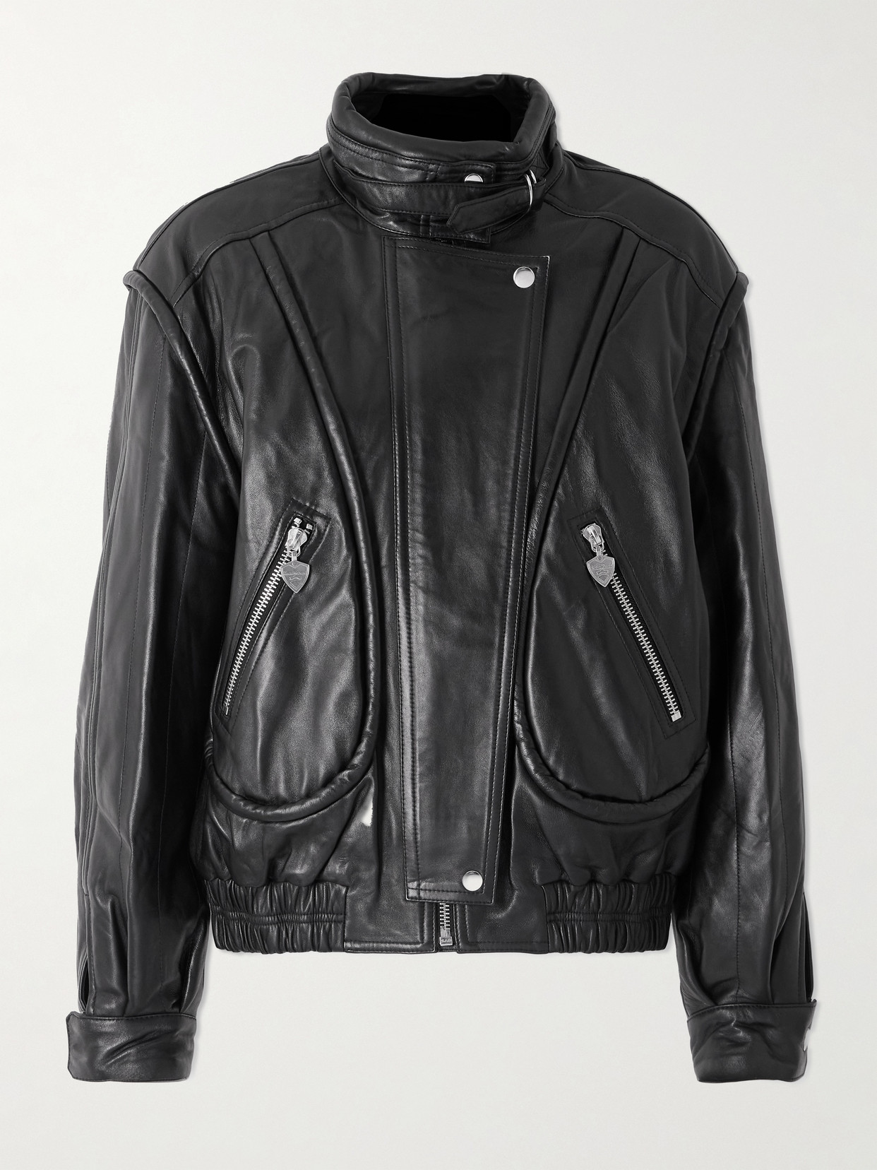 Isabel Marant Leather Biker Jacket In Black