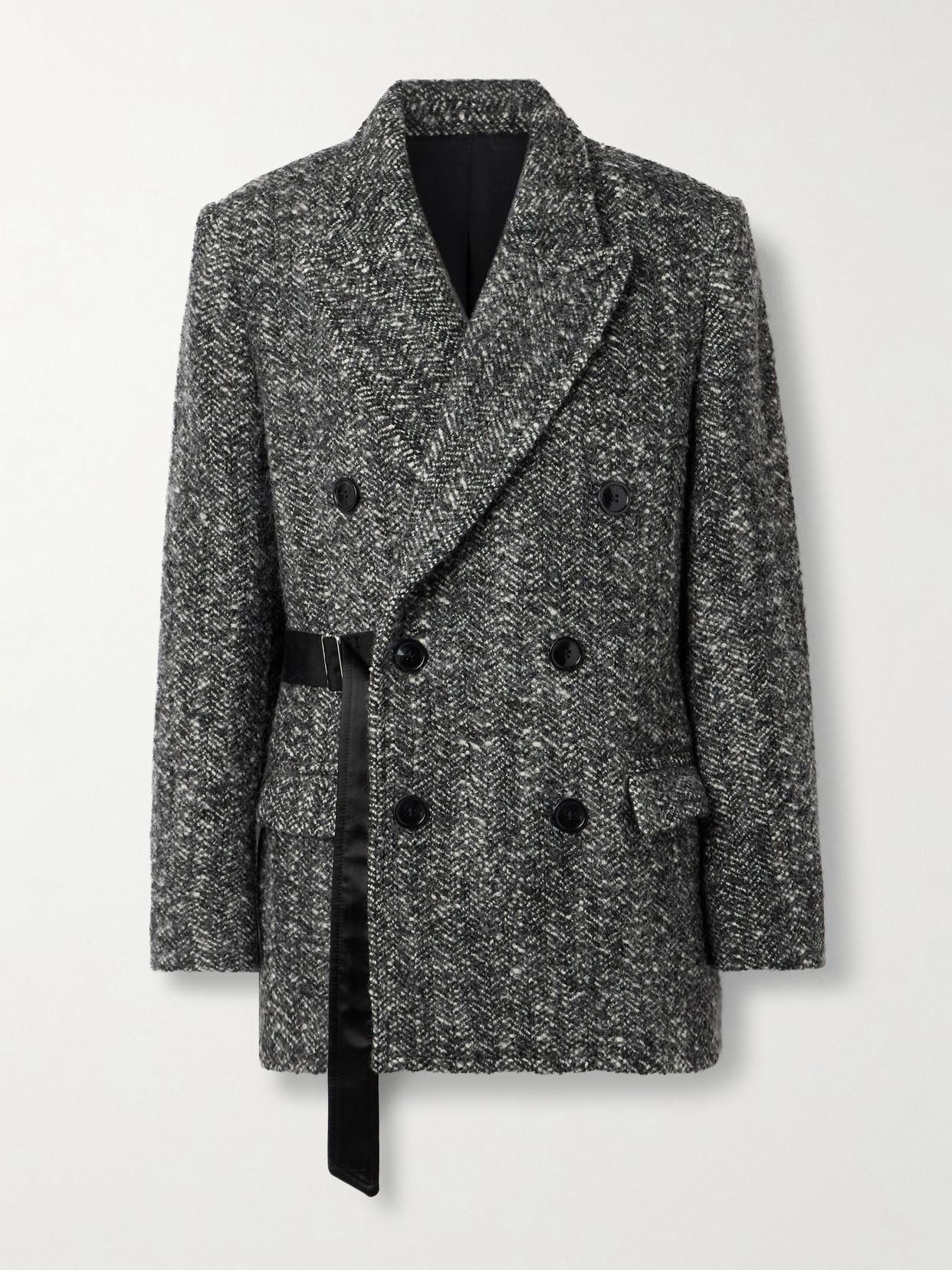 Isabel Marant Double-breasted Coat Featuring Belt Detail In Black