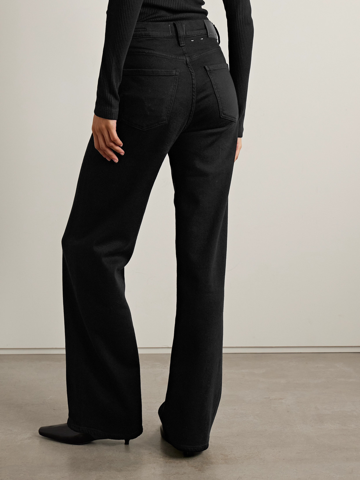 Citizen Of Humanity Annina High-rise Wide-leg Jeans In Black