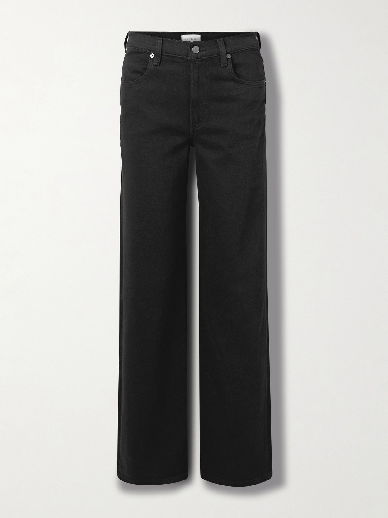 Citizen Of Humanity Annina High-rise Wide-leg Jeans In Black