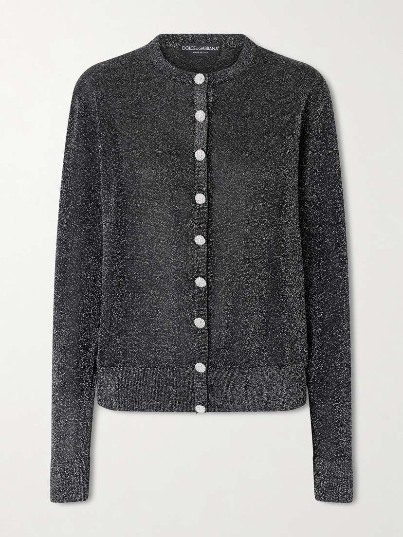 Dolce & Gabbana Metallic Knitted Cardigan