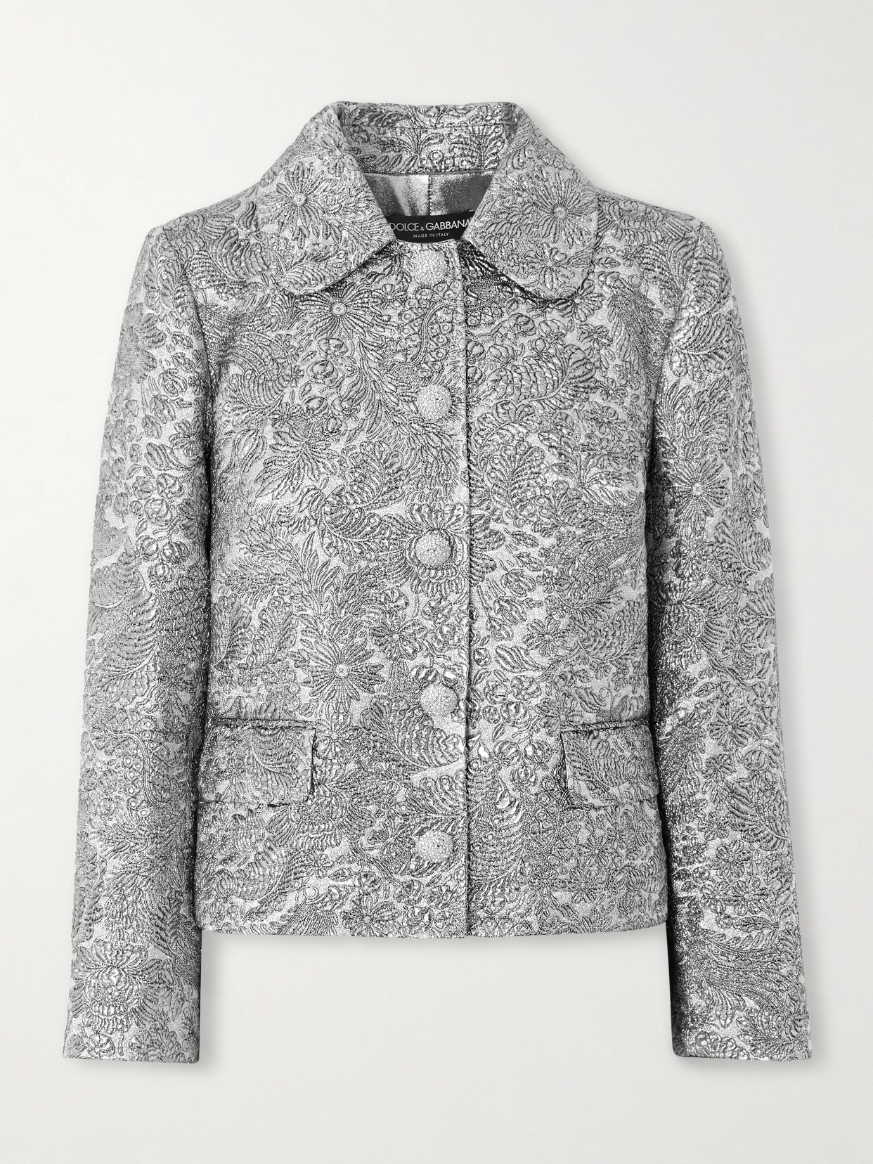 Dolce & Gabbana - Metallic Jacquard Jacket - Silver