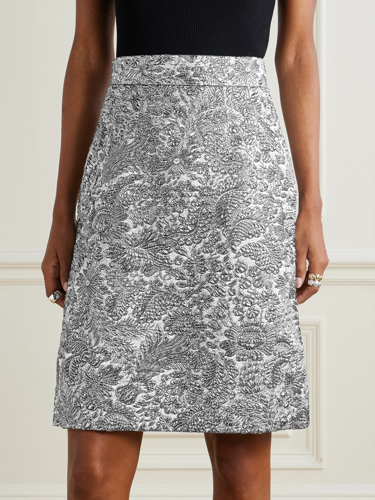 Metallic Jacquard Mini