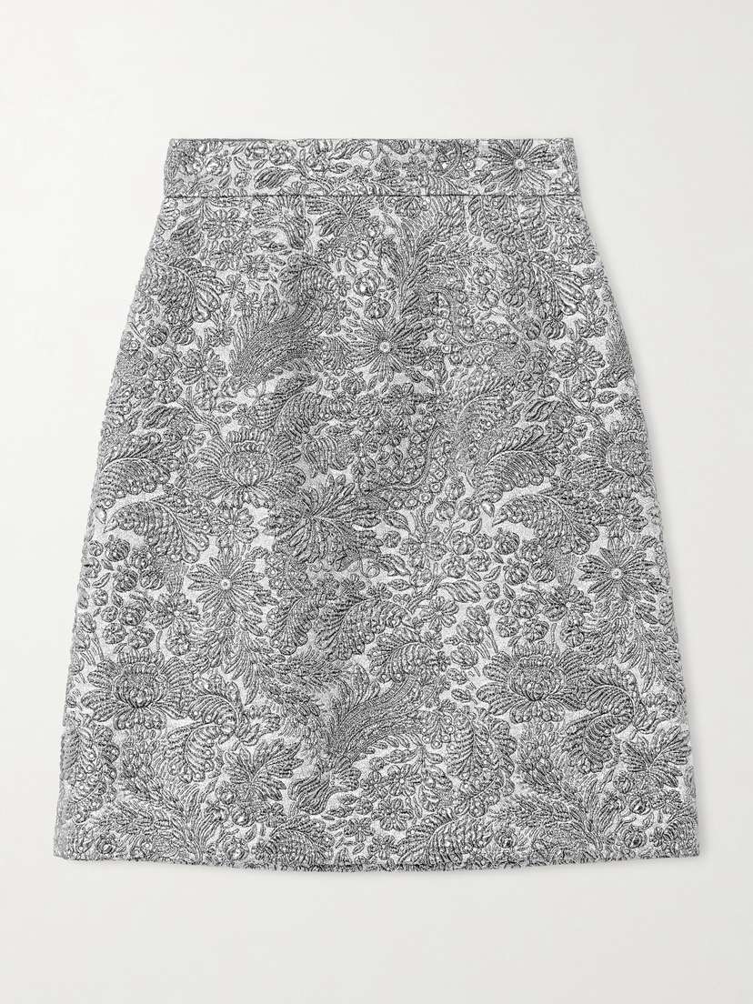 Dolce & Gabbana Metallic Jacquard Mini Skirt