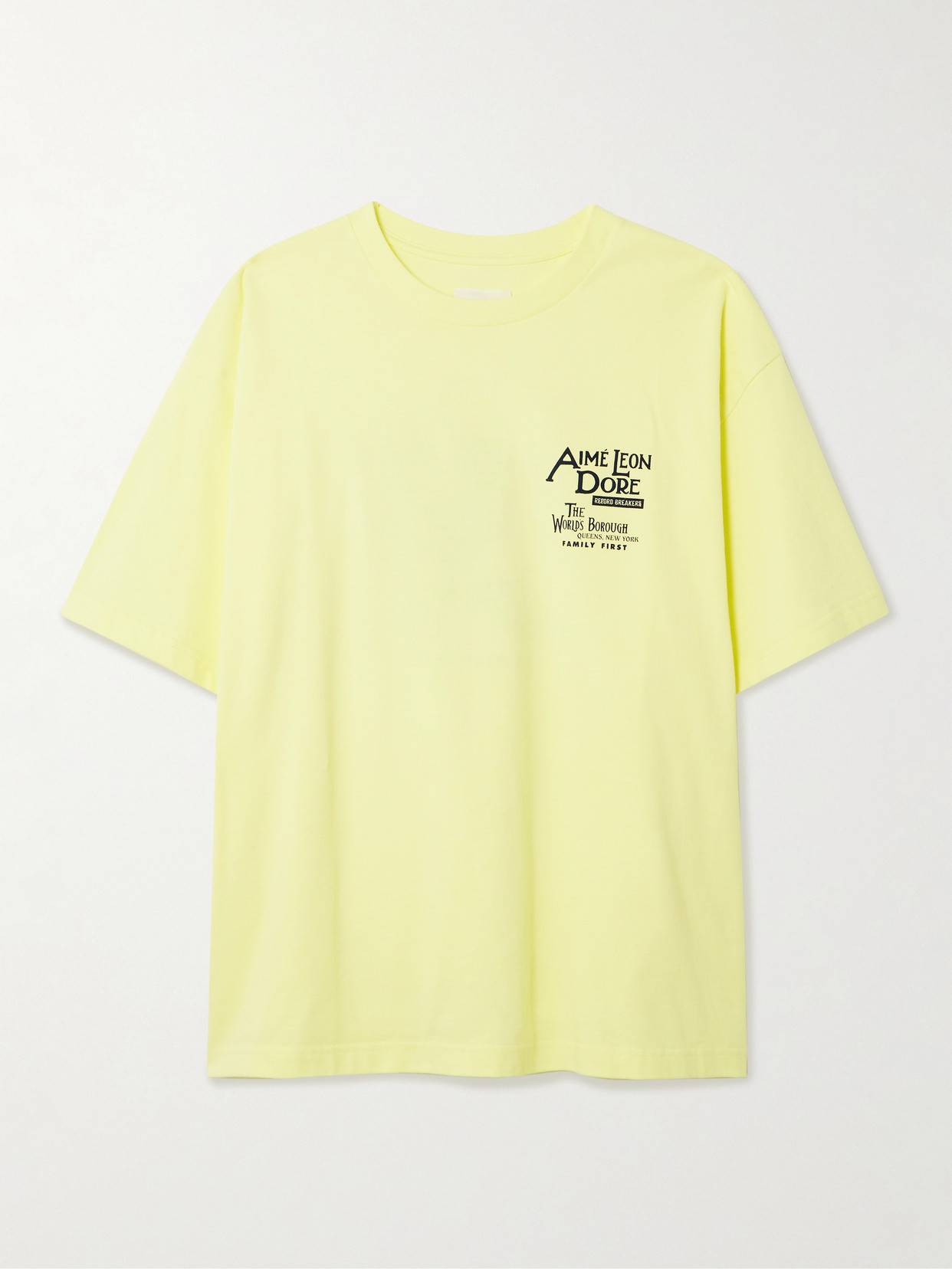 Aimé Leon Dore Dynasty Printed Cotton-jersey T-shirt In Yellow