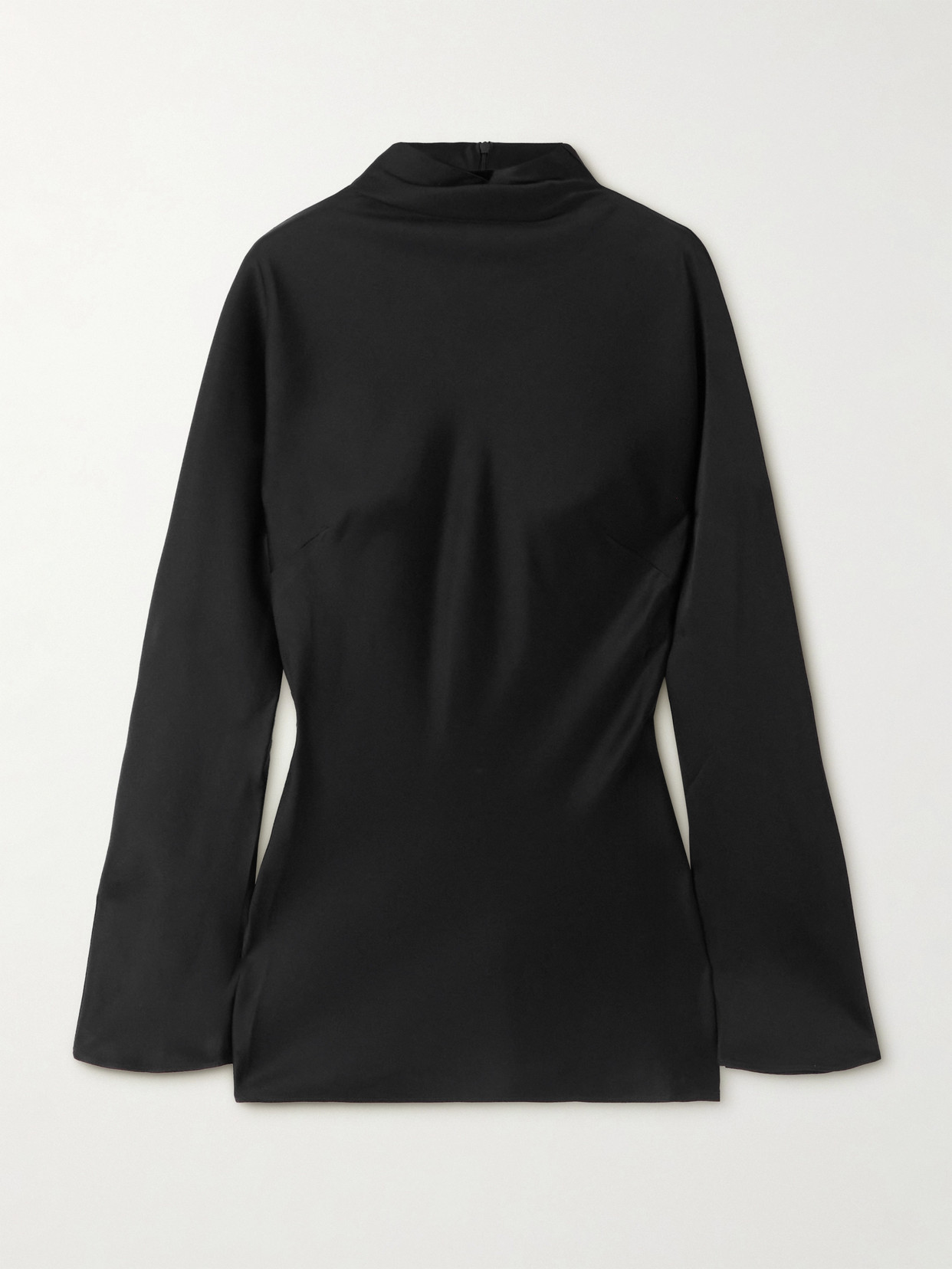 Rohe Draped Satin Top In Black