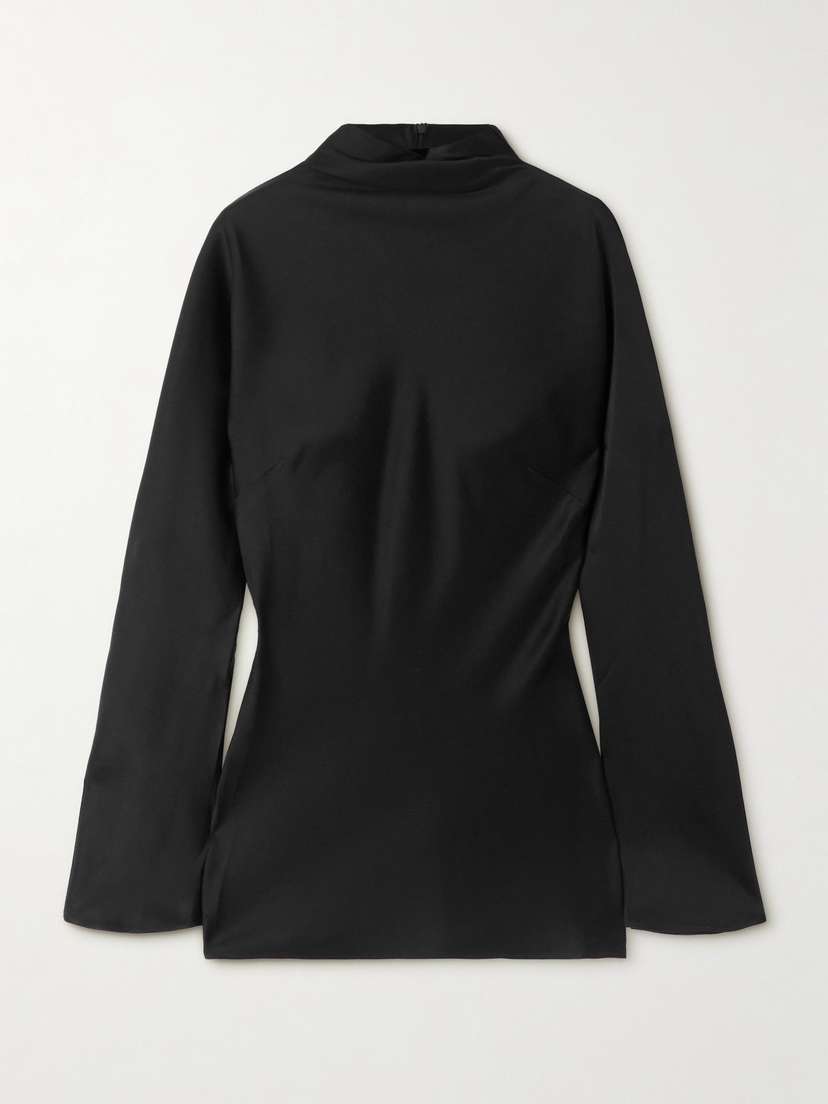 RÓHE Draped Satin Top