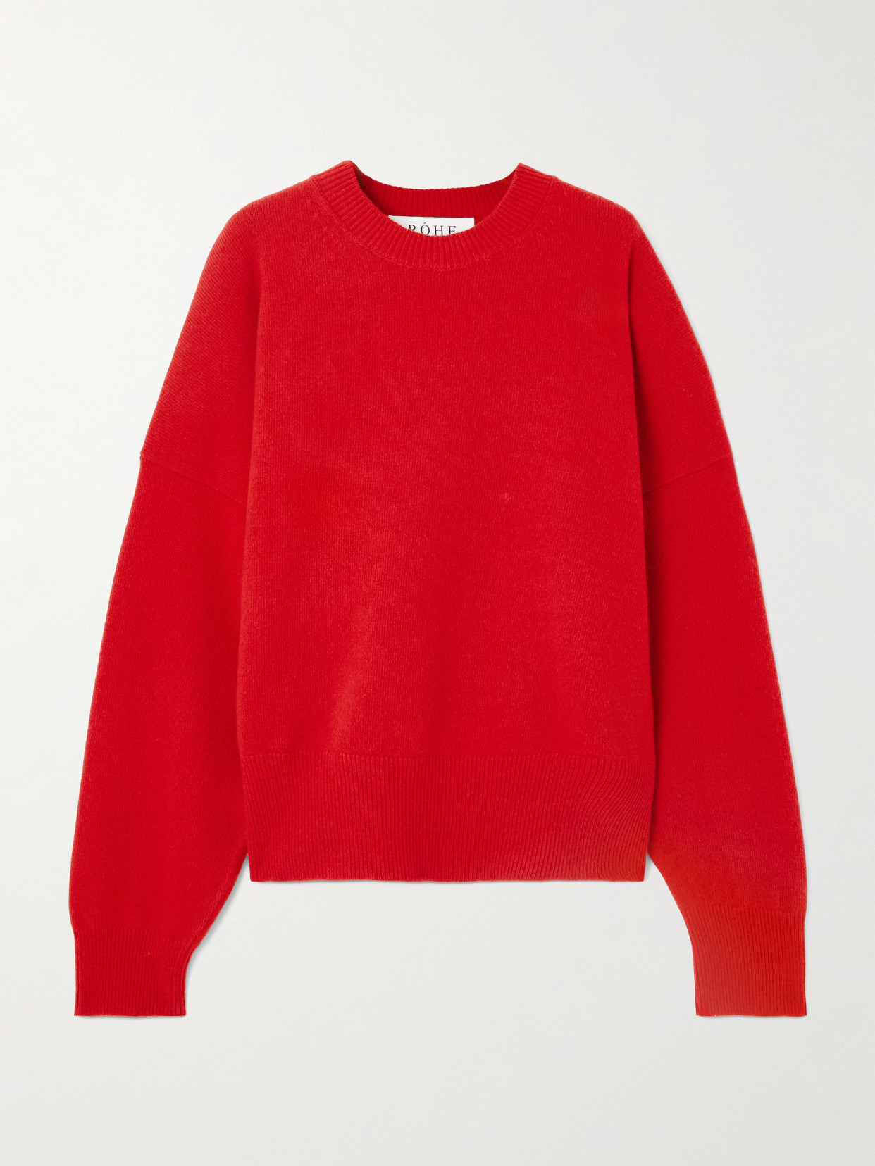 Rohe Oversized Wool-blend Sweater In Red