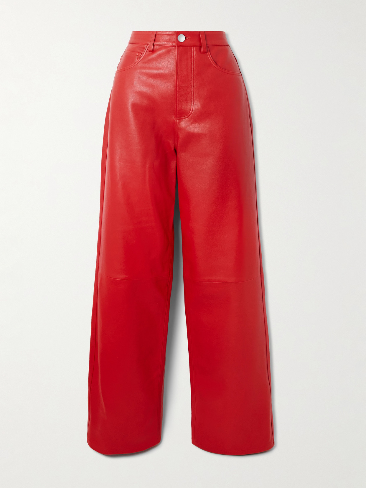 Rohe Lambskin Pants In Red