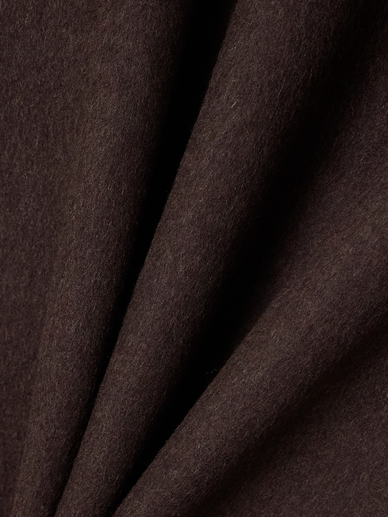 Rohe Recycled Wool-blend Felt Midi Skirt In Brown