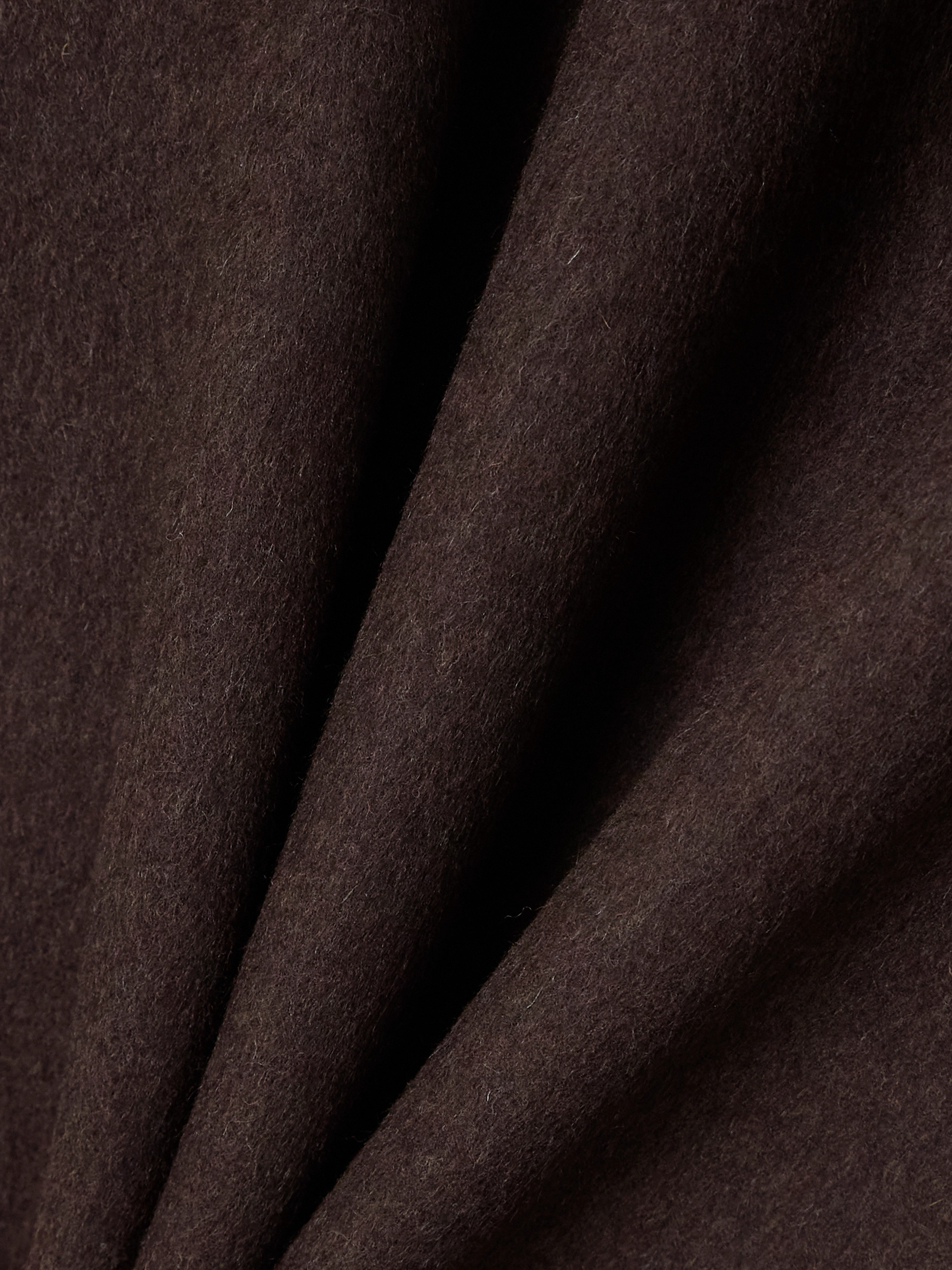 Róhe Recycled wool-blend felt midi skirt