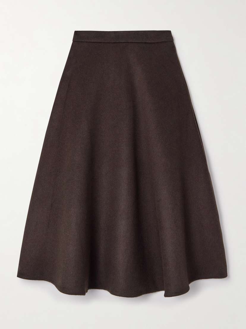 RÓHE Recycled Wool-blend Felt Midi Skirt - Women's Clothing