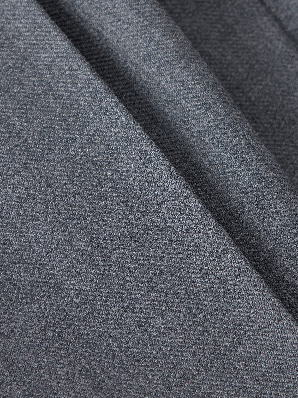 Rohe Pleated Twill Midi Wrap Skirt In Gray