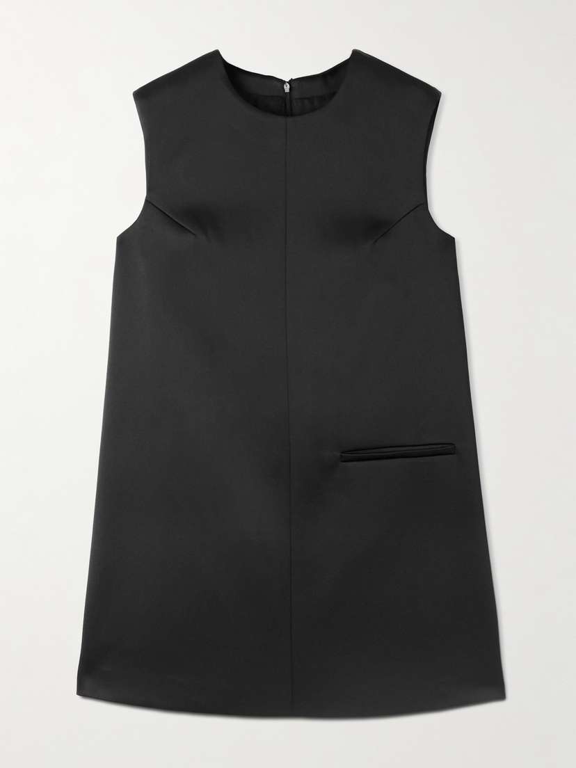 RÓHE Cape-effect Recycled-satin Mini Dress