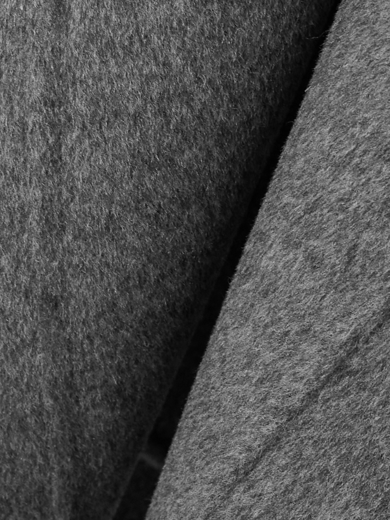 Rohe Brushed Wool And Cashmere-blend Felt Top In Gray