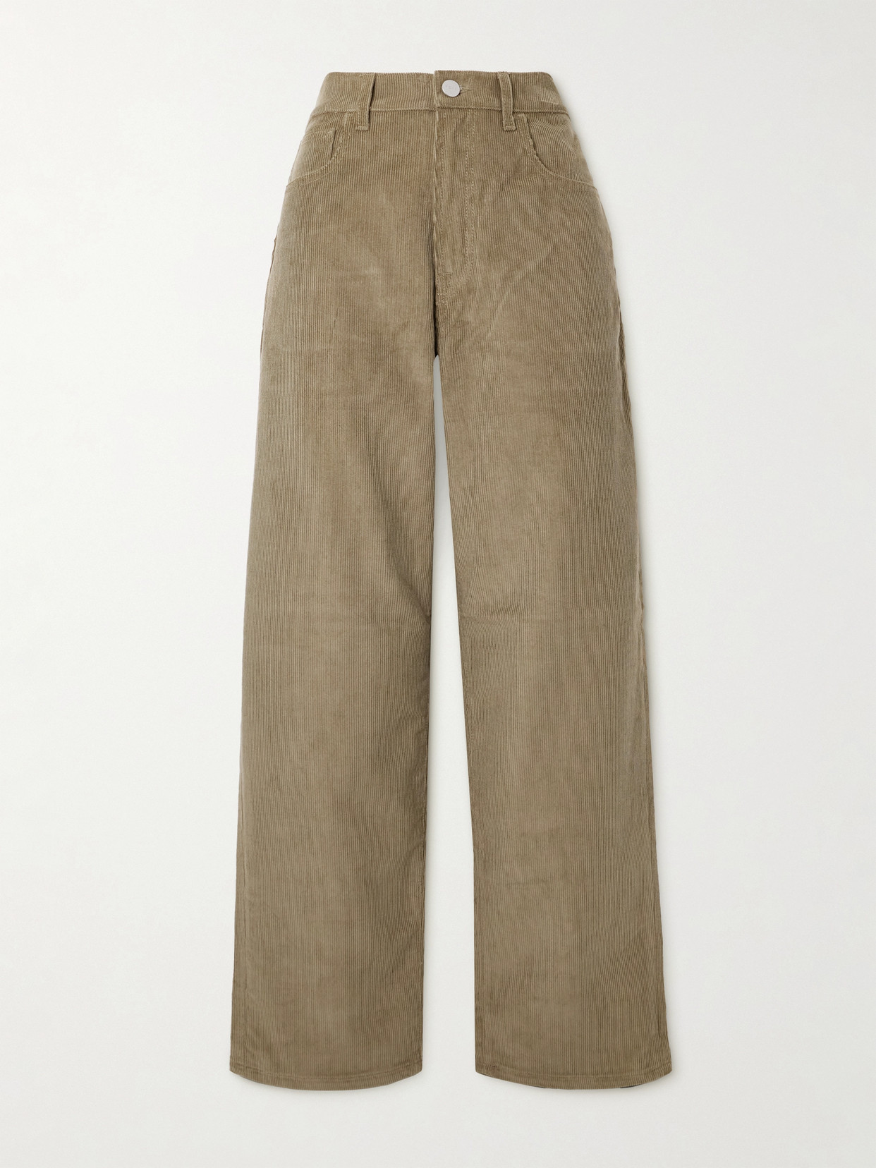 Rohe Cotton-corduroy Pants In Green