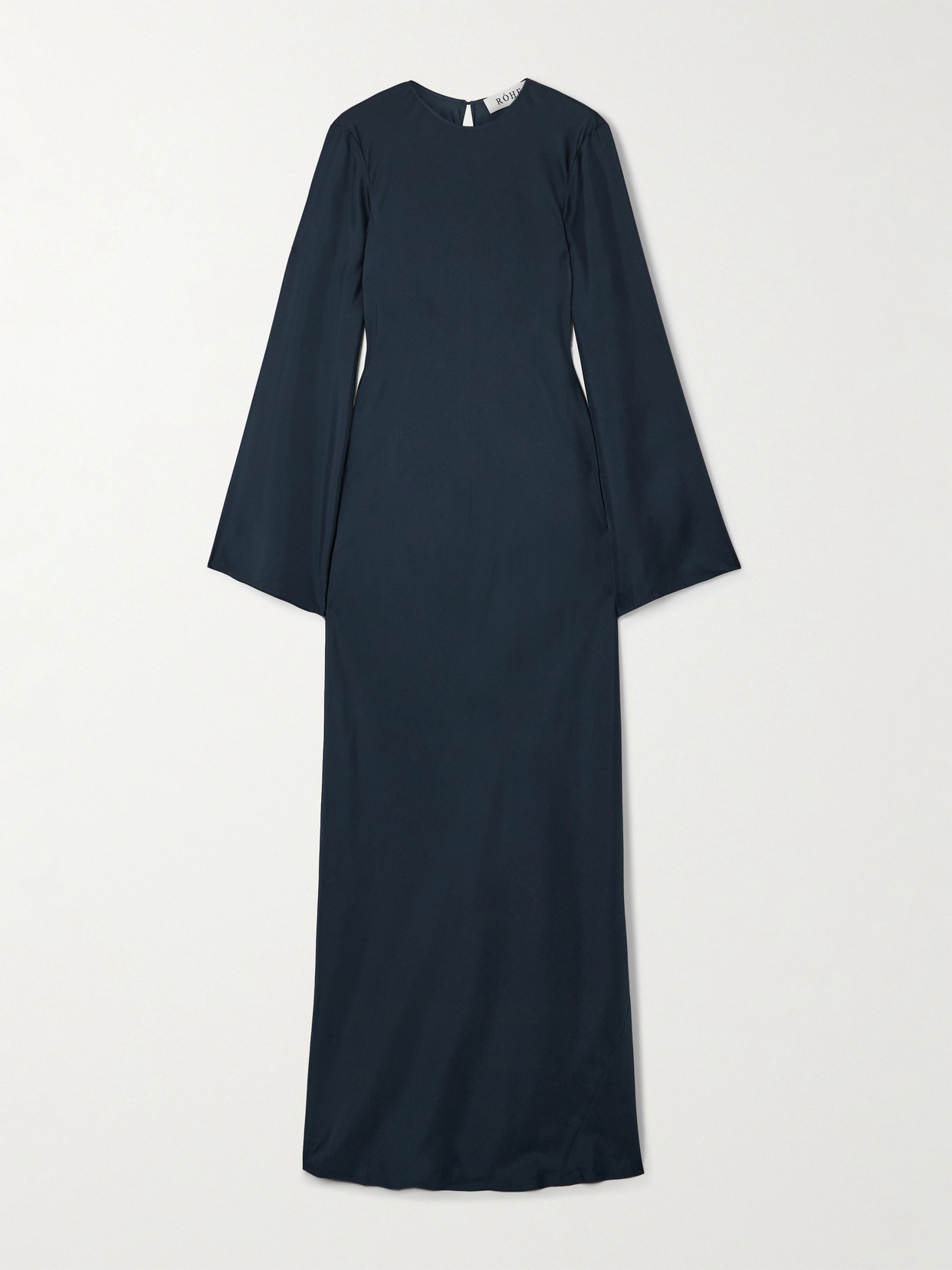 Rohe Silk-twill Maxi Dress In Blue
