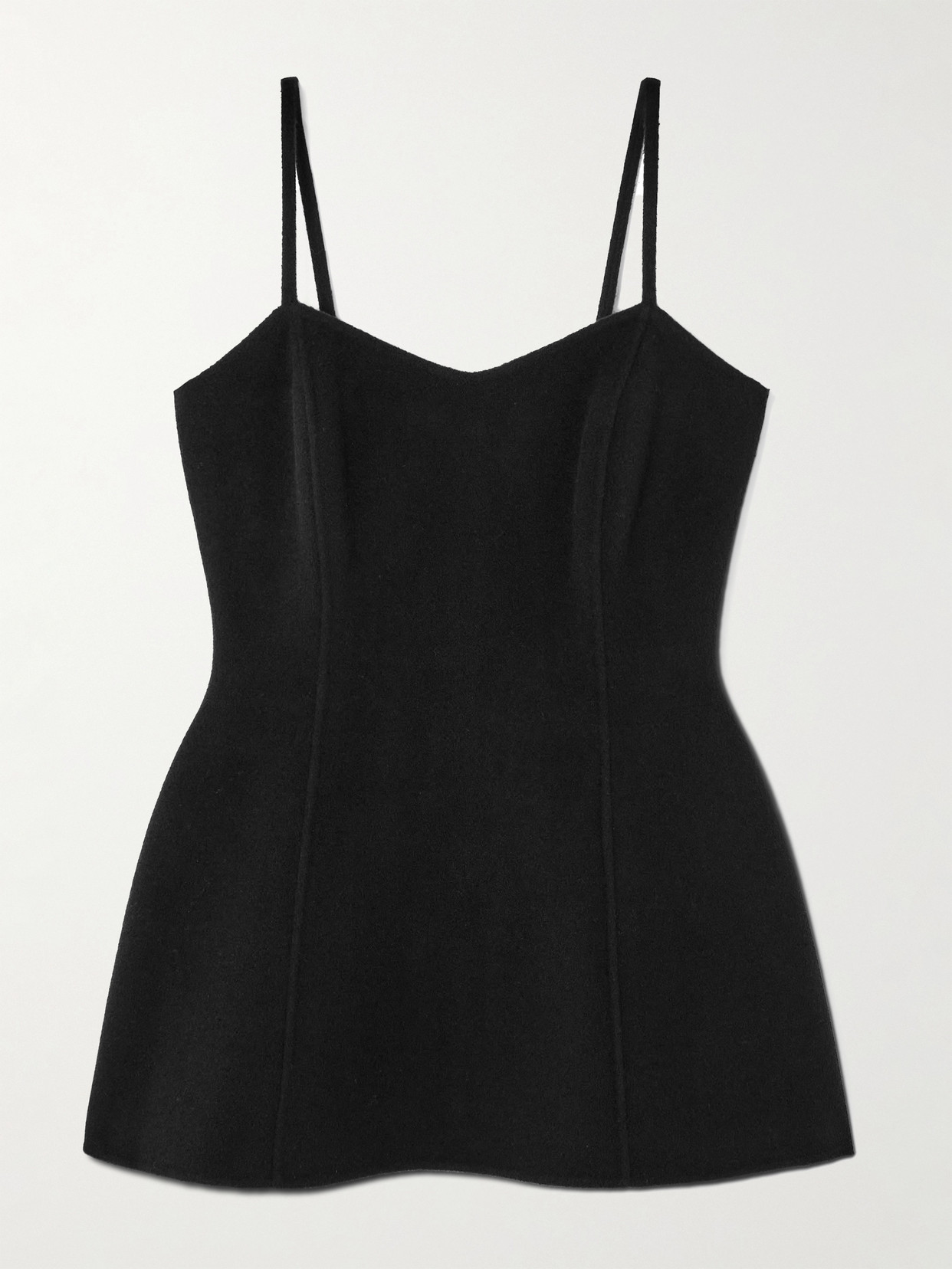 Rohe Paneled Wool Bustier Top In Black