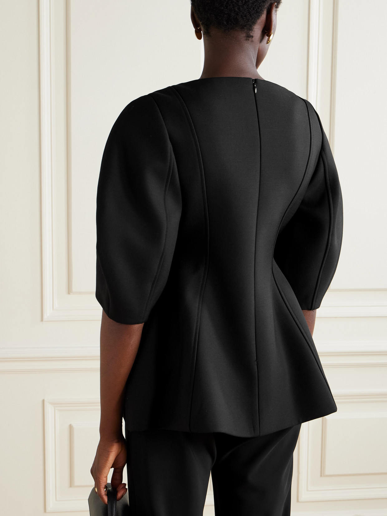Rohe Wool-blend Top In Black