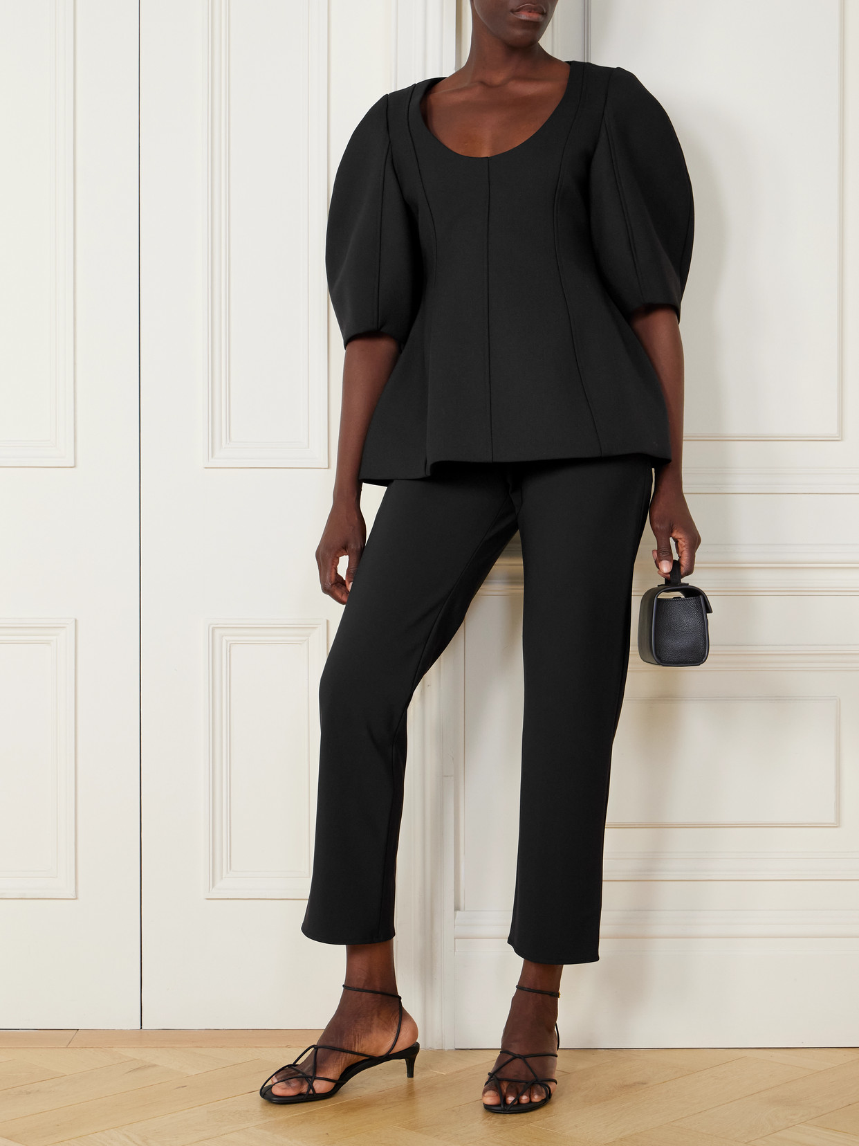 Rohe Wool-blend Top In Black