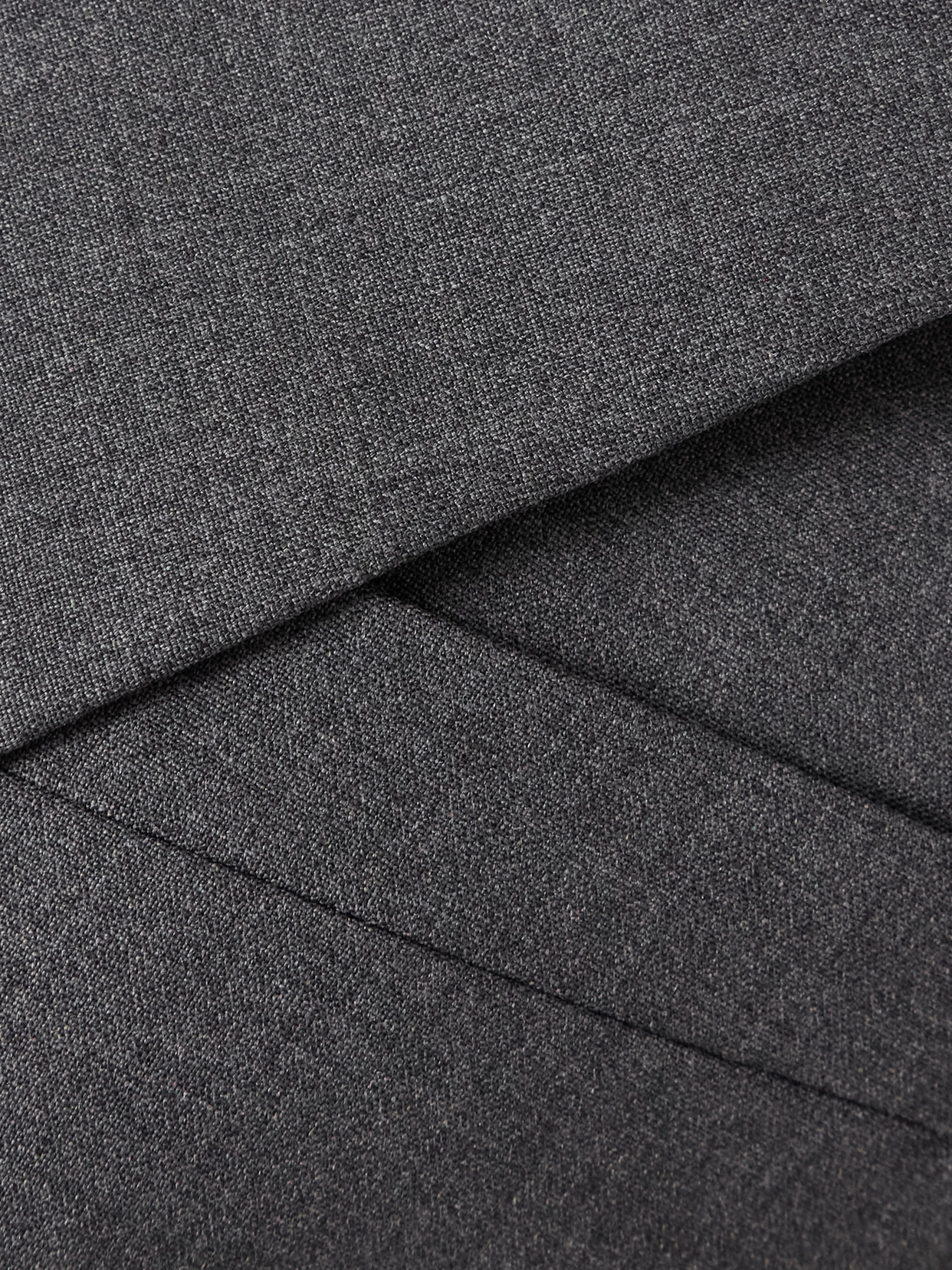 Rohe Hourglass Double-breasted Wool-blend Blazer In Gray