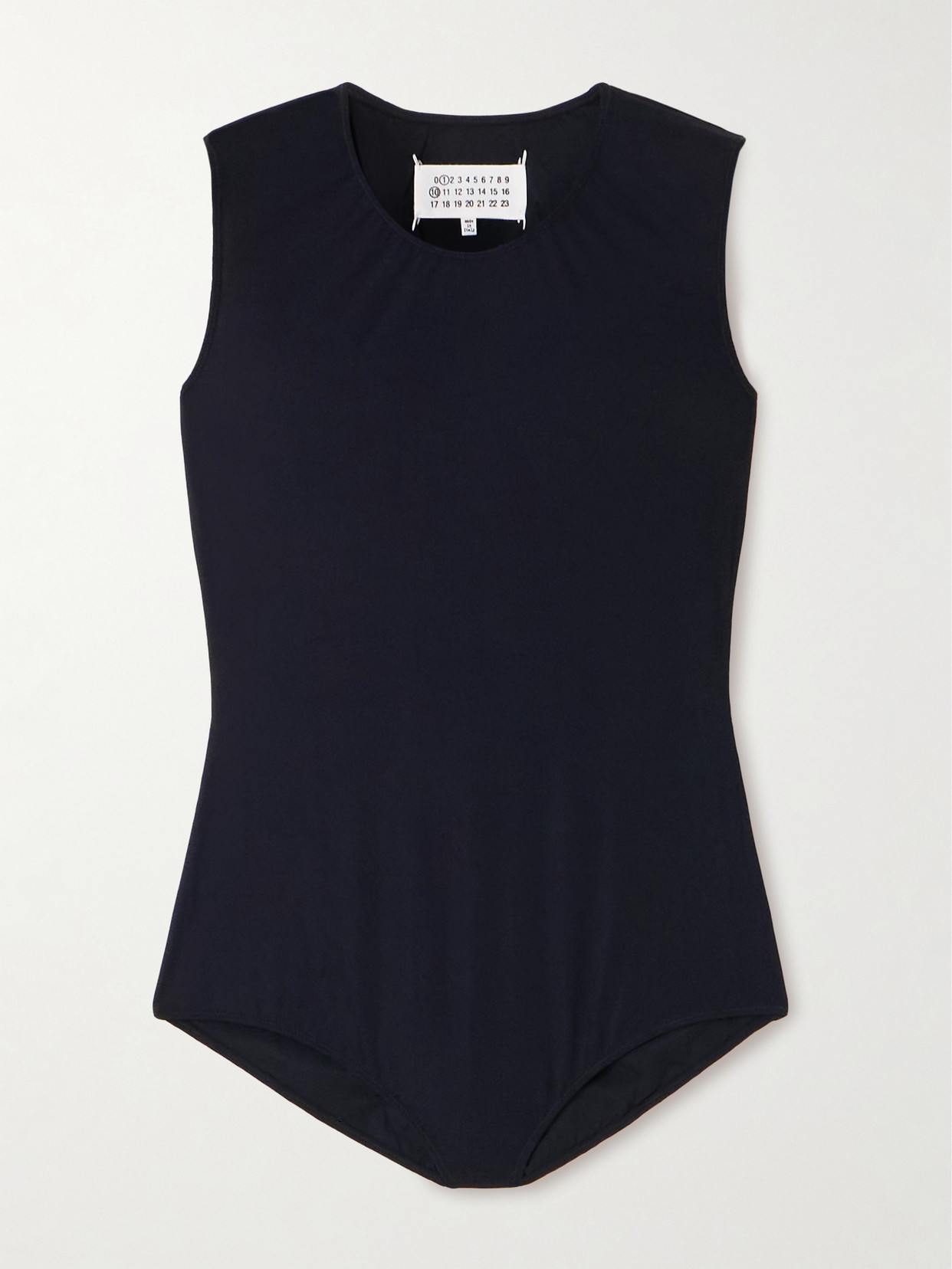 Maison Margiela Stretch-jersey Bodysuit In Black